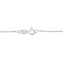 1/25cttw Round Cut Diamond Infinity and Square Accent Pendant Necklace